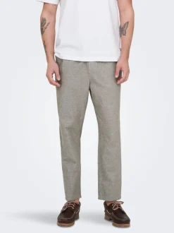 ONSLINUS Tapered Fit Lin Jogger