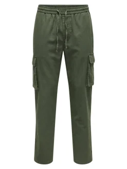 ONSLINUS Tapered Fit Lin Pantalon cargo