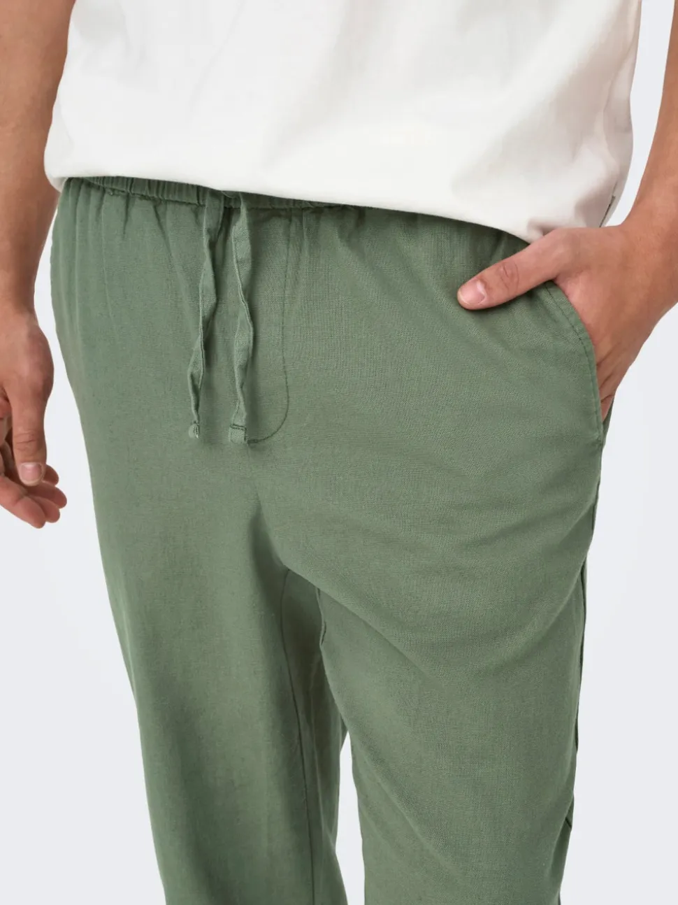 ONSLINUS Tapered Fit Lin Jogger