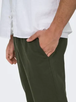 ONSLINUS Tapered Fit Lin Jogger