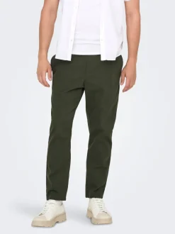 ONSLINUS Tapered Fit Lin Jogger