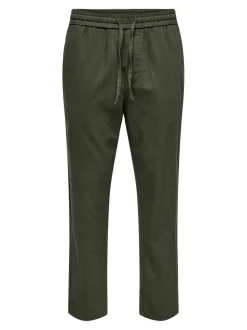 ONSLINUS Tapered Fit Lin Jogger