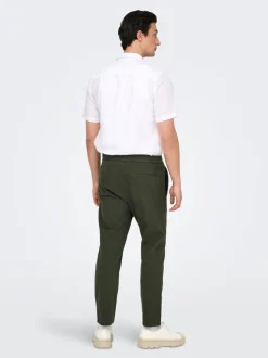 ONSLINUS Tapered Fit Lin Jogger