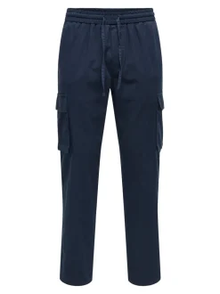 ONSLINUS Tapered Fit Lin Pantalon cargo