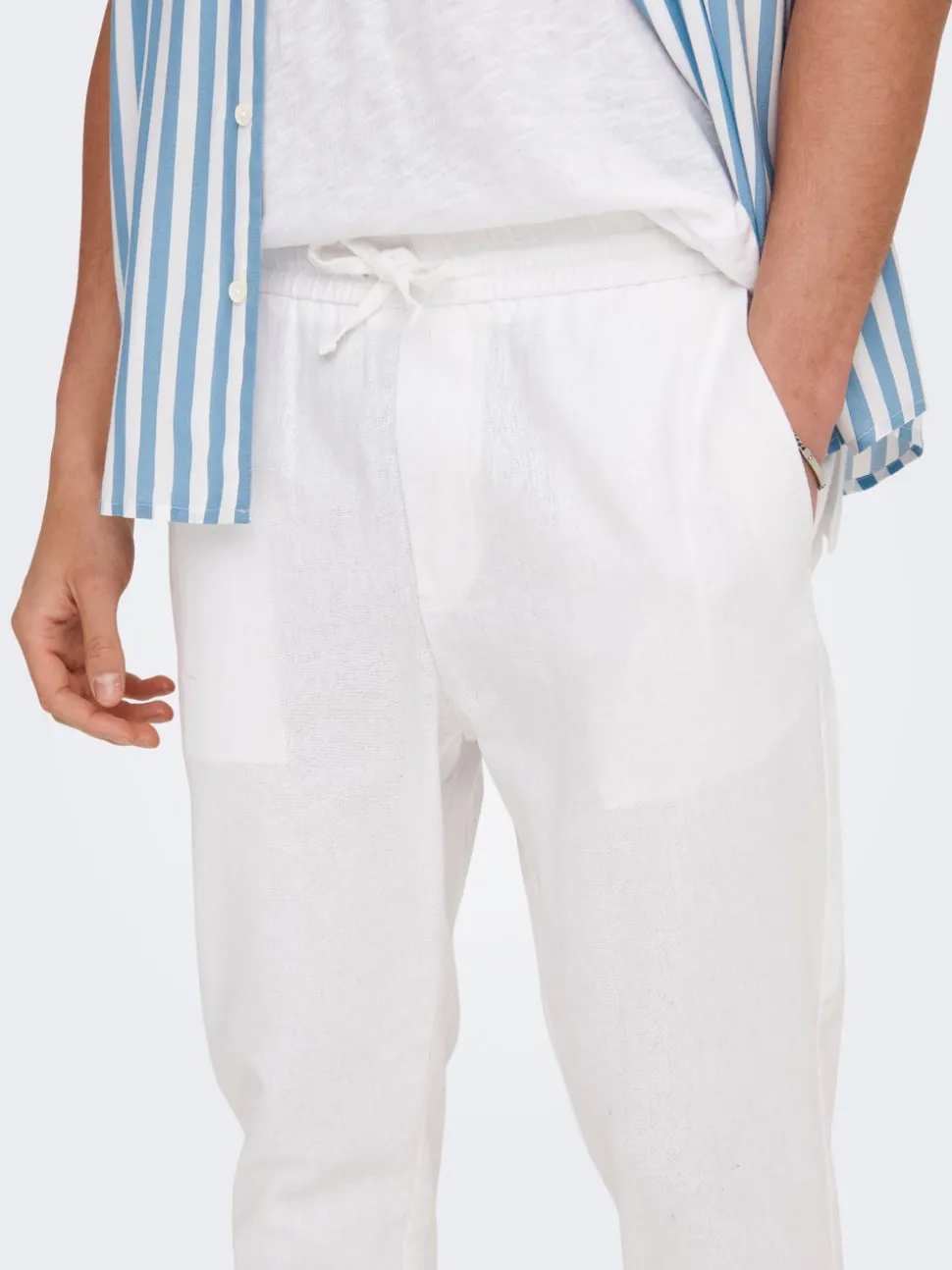ONSLINUS Tapered Fit Lin Jogger