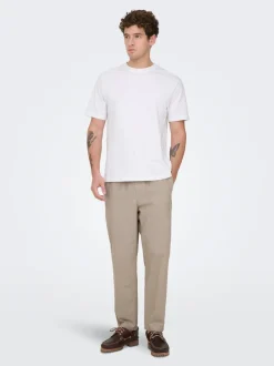 ONSLINUS Tapered Fit Lin Jogger