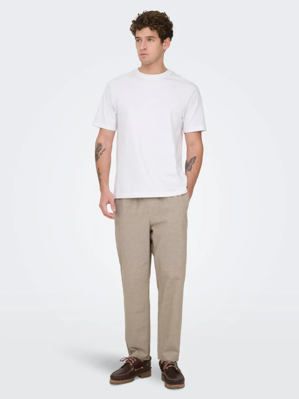 ONSLINUS Tapered Fit Lin Jogger