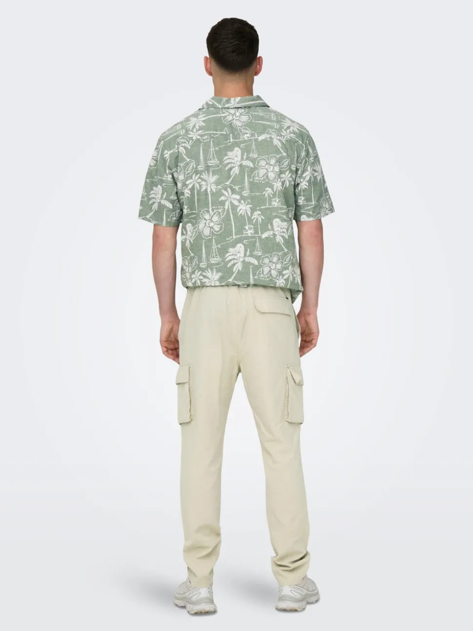 ONSLINUS Tapered Fit Lin Pantalon cargo