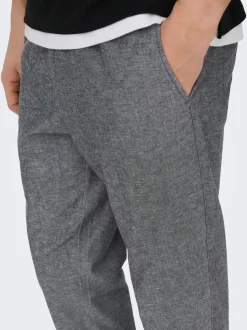 ONSLINUS Tapered Fit Lin Jogger