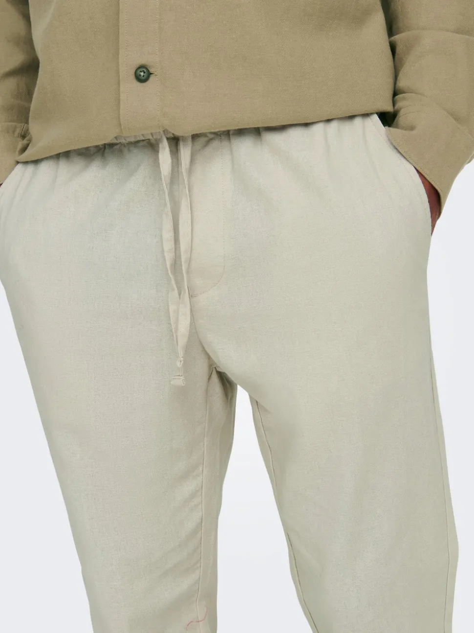 ONSLINUS Tapered Fit Lin Jogger