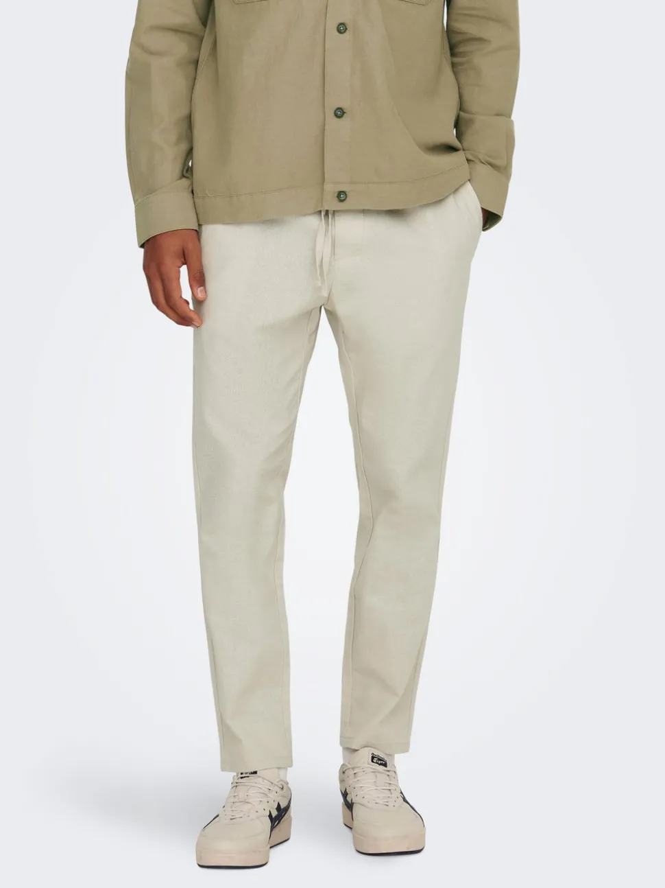 ONSLINUS Tapered Fit Lin Jogger