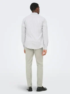 ONSMARK Tapered Fit Lin Pantalon chino