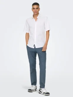 ONSMARK Tapered Fit Lin Pantalon chino