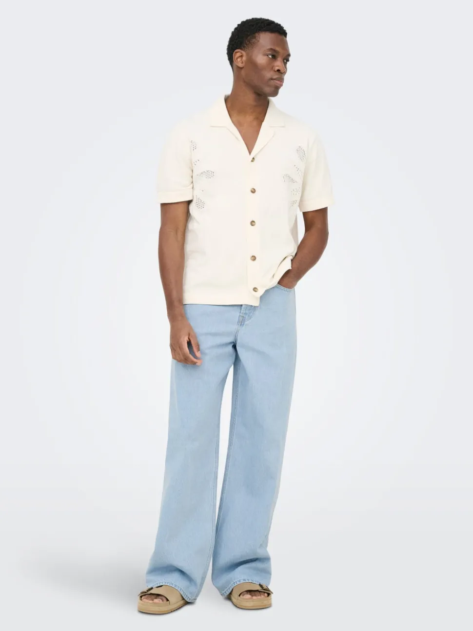 ONSREMI Taille moyenne Wide Leg Fit Jeans