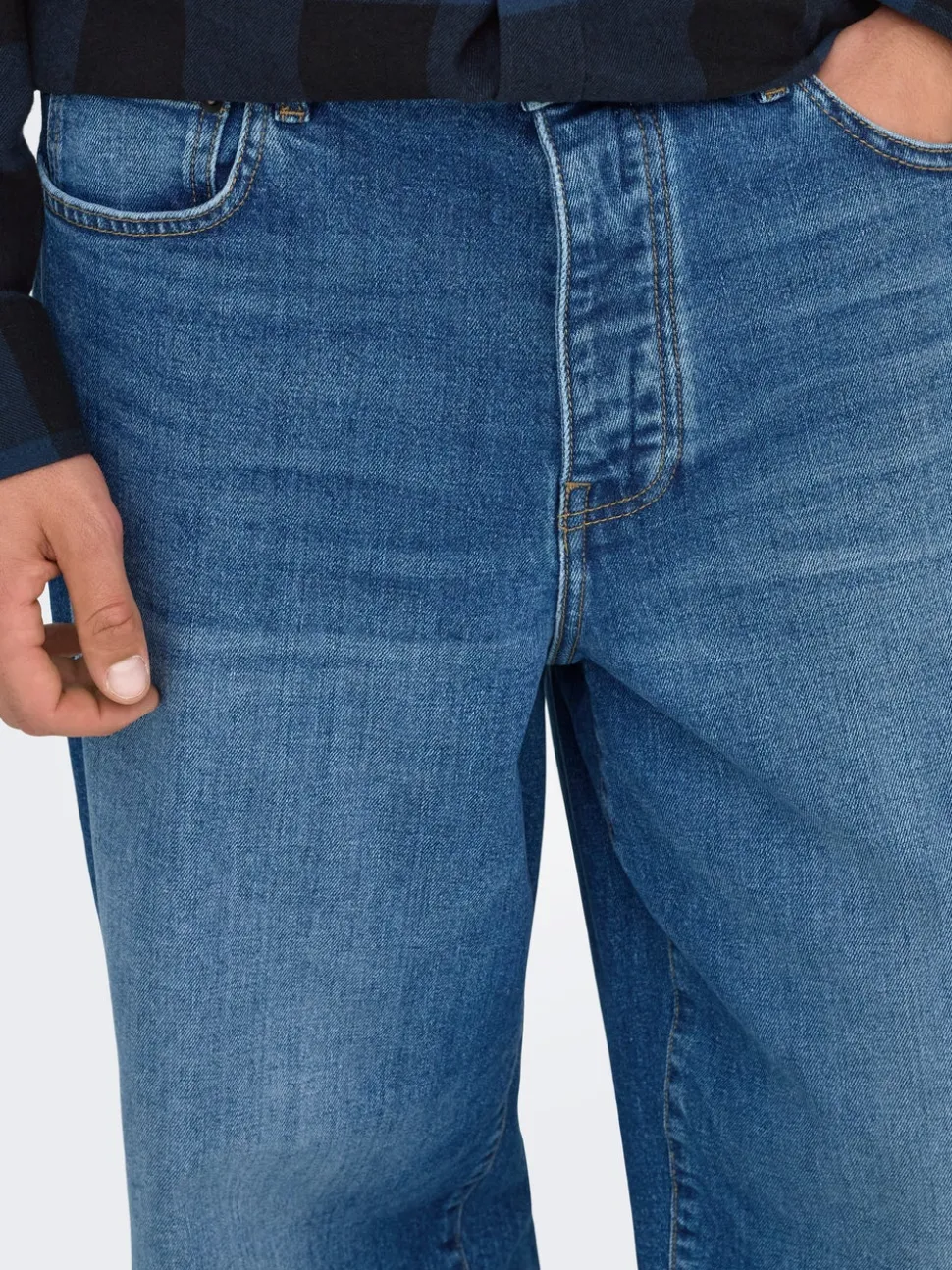 ONSREMI Taille moyenne Wide Leg Fit Stretch Jeans