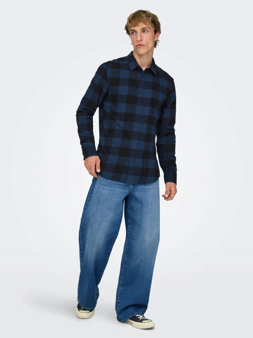 ONSREMI Taille moyenne Wide Leg Fit Stretch Jeans