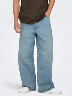 ONSREMI Taille moyenne Wide Leg Fit Stretch Jeans
