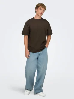 ONSREMI Taille moyenne Wide Leg Fit Stretch Jeans