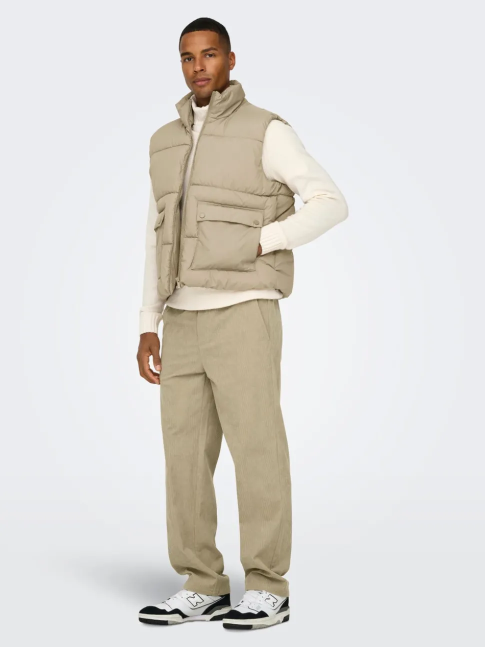 ONSSINUS Loose Fit Pantalon à jambe large