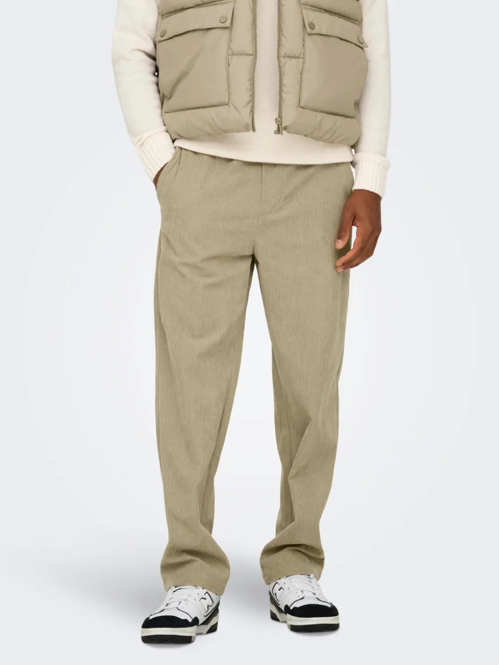 ONSSINUS Loose Fit Pantalon à jambe large