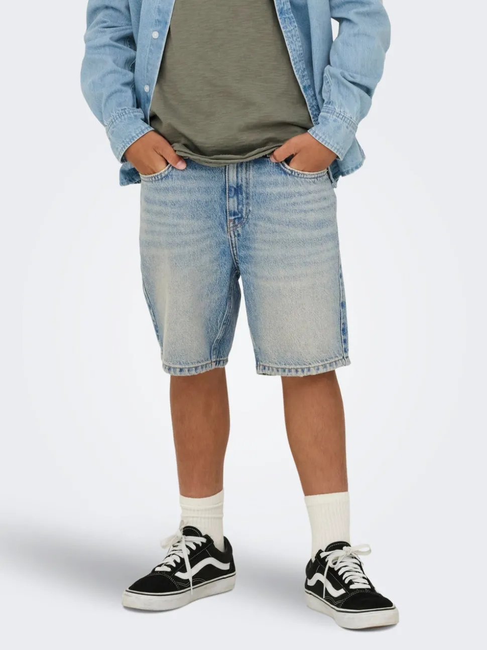 OSJEDGE Taille moyenne Straight Fit Shorts