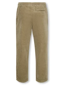 OSJLINUS Tapered Fit Corduroy Pantalon