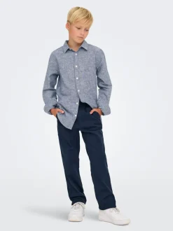 OSJLINUS Tapered Fit Lin Pantalon