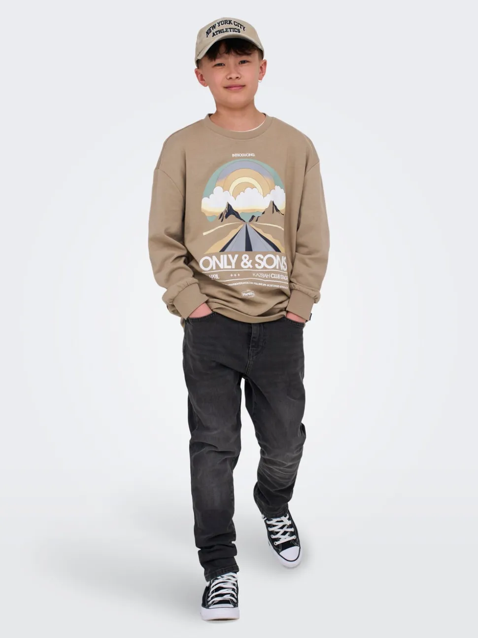 OSJYOKE Taille moyenne Tapered Fit Jeans